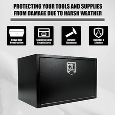 30 X 18 X 18 Underbody Alloy Steel Truck Tool Box Trailer Tool Storage Black
