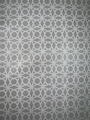 Taupe Geometric Embossed Vinyl Upholstery Fabric – 56” Wide