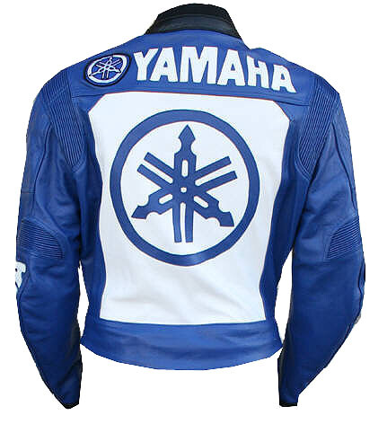 YAMAHA Motorbike Leather Jacket Mens Motorcycle Biker Racing
