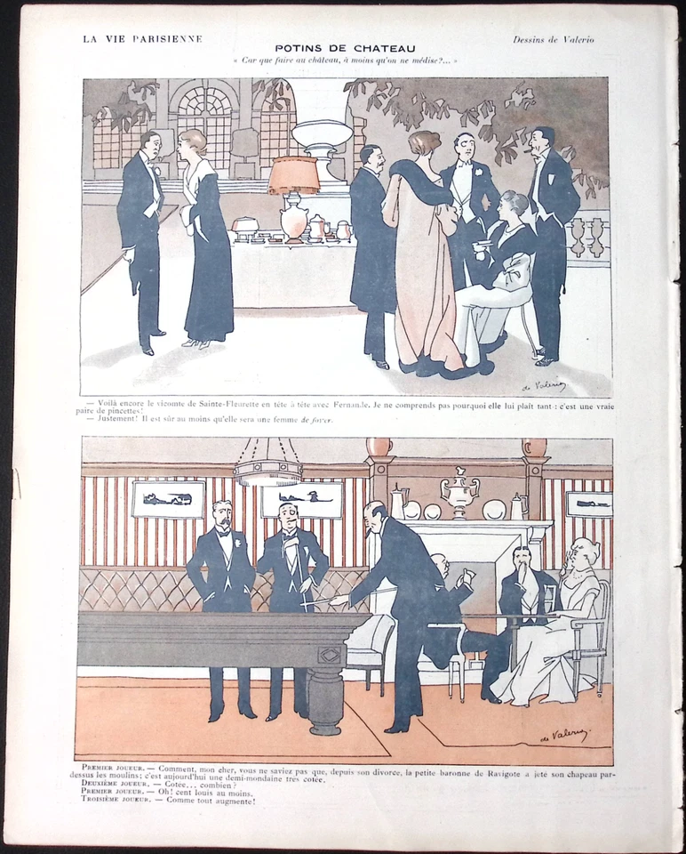 La Vie Parisienne Magazine 5 Nov 1910 Louraine The Parisian's Dream Art Nouveau - Image 4 of 4