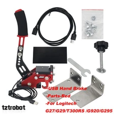 USB Hand Brake+Clamp For Logitech G27/G29/T300RS /G920/G925 Racing Games Brake 