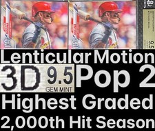 Pop 2 BGS 9.5 2020 Topps 3D Yadier Molina Highest Graded Lenticular Motion SP