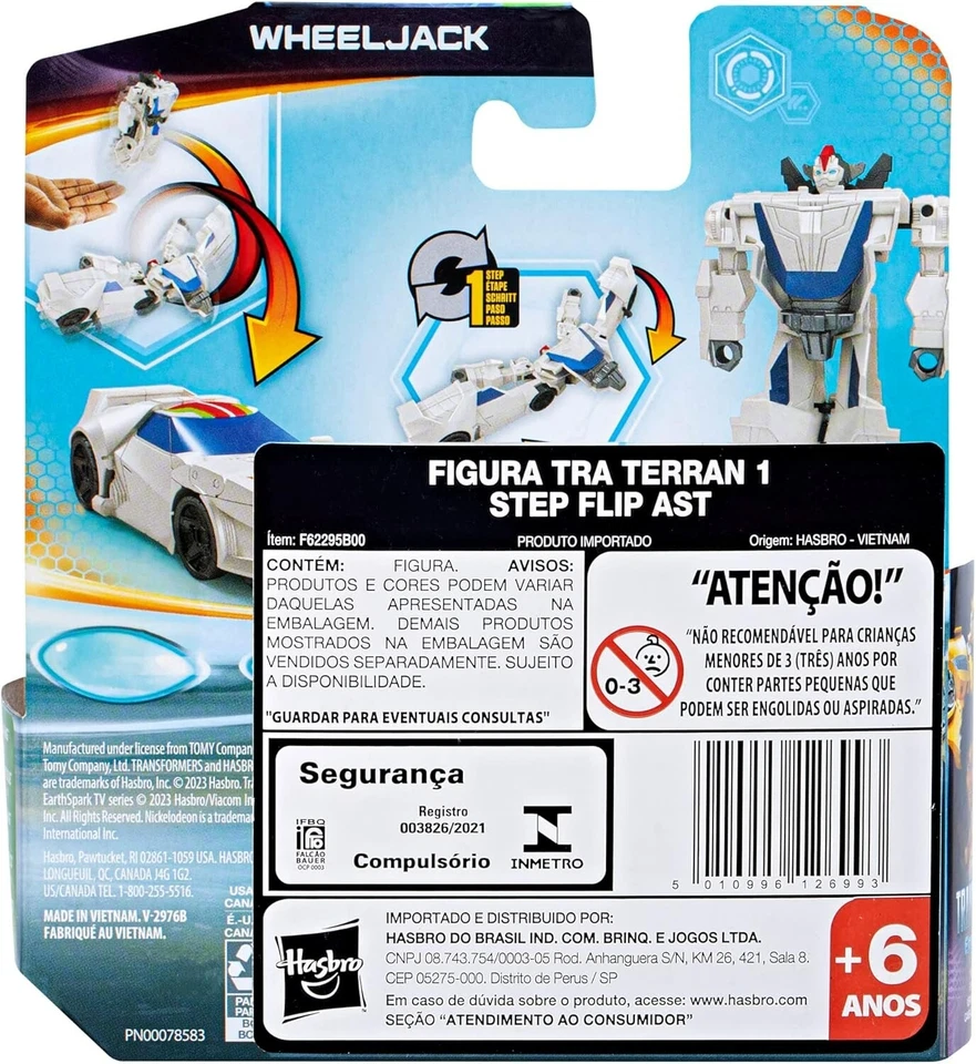 Transformers EarthSpark 1-Step Flip Changer Wheeljack 4" Inch Action Figure - Image 3 of 4