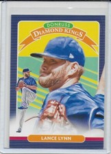 2020 Panini Donruss Diamond Kings Yellow Lance Lynn #21