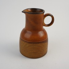 Keramik Henkelkrug Wasserkrug Braun 60er Vintage ca. 14,5 cm hoch