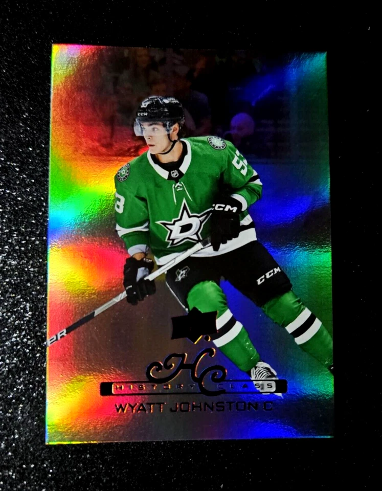 2022-23 Upper Deck Extended Series History Class WYATT JOHNSTON Rookie Rainbow - Image 2 of 4