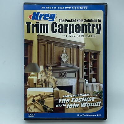 The Pocket Hole Solution to Trim Carpentry with Gary Striegler DVD OOP 2005 Kreg