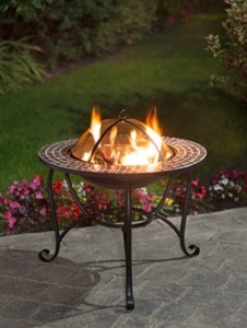 New Alfresco Living Garden Mosaic Fire Pit Outdoor Use Only Ebay