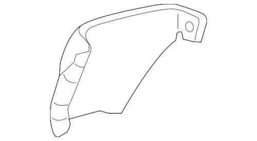 Protector de salpicaduras de rueda para Ford Lincoln Navigator 2007-2017 (P/N 7L7Z-7828371-A)