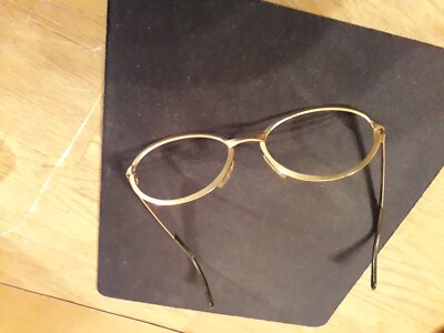 Brillengestell   Marwitz  Optima aus den 1960er Jahren Messing vergoldet
