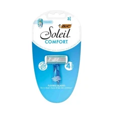 4ct 12 RAZORS!!! Bic Soleil Comfort 4-blade, 3 per package