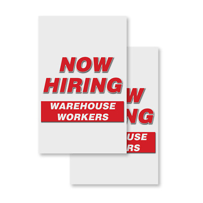 A-frame Sidewalk Now Hiring Warehouse Workers 24'' x 36'' Double Sided A-Frame Sid