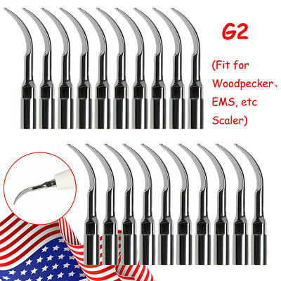 5-50Pcs Dental Ultrasonic Piezo Scaler Perio Tips G2 Fit Woodpecker EMS Scaler