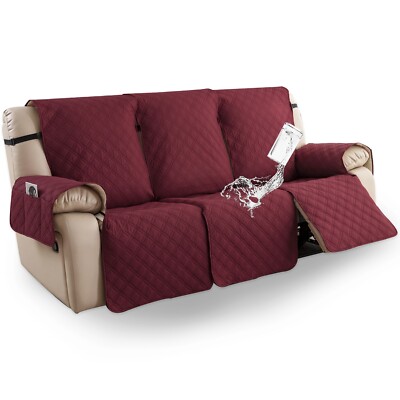 Waterproof non-slip sofa cover recliner 3 seats, furniture protection decoration