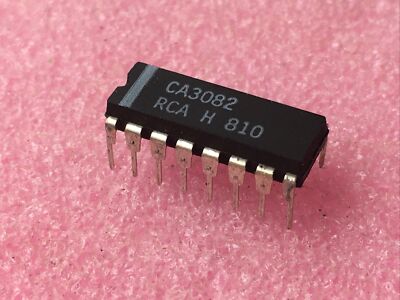 CA3082, High-Current Silicon NPN 7x Transistor Arrays, common collector, RCA