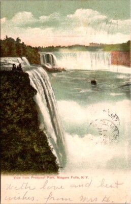 Vintage Postcard View from Prospect Point Niagara Falls New York NY 1910   13278