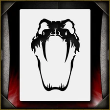 Snake Skull 1 -  Airbrush Stencil Template Airsick
