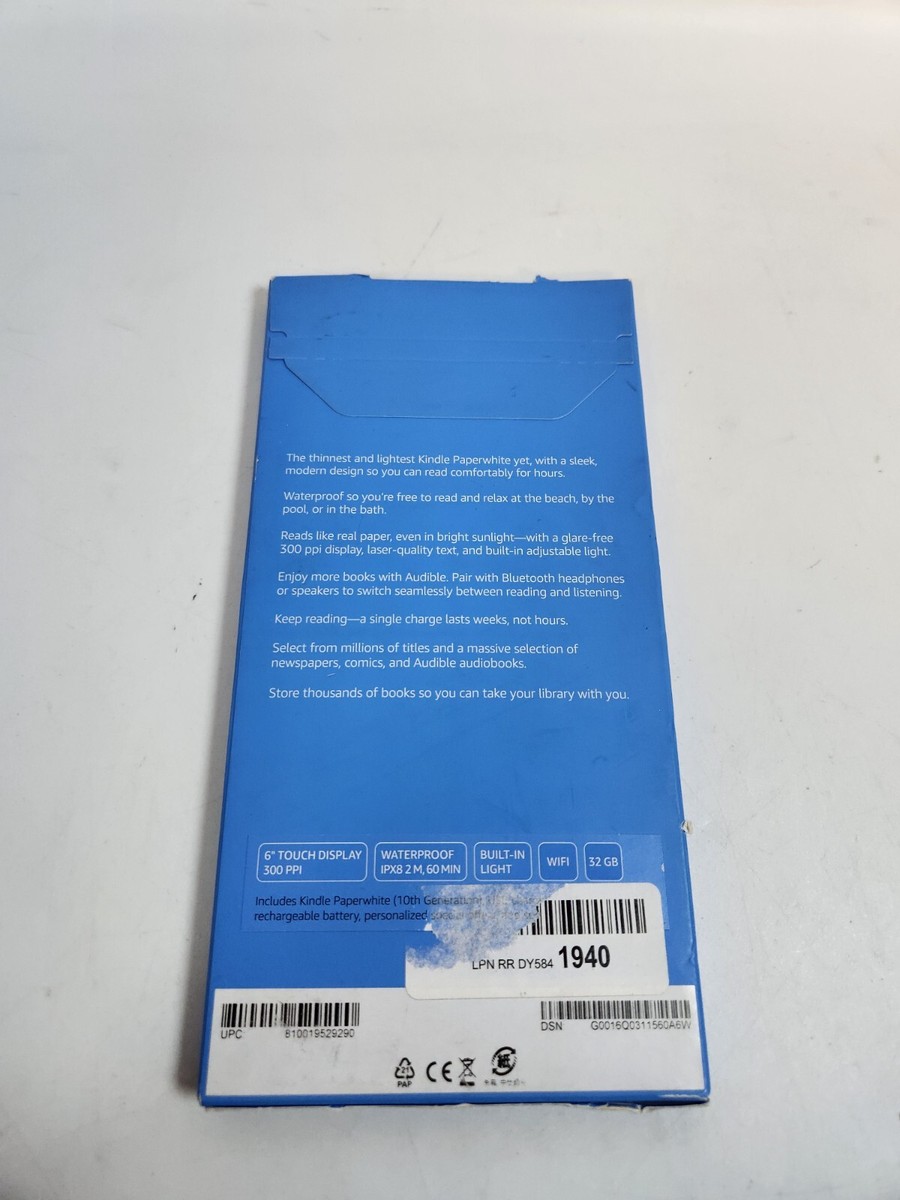 Amazon Kindle Paperwhite B07PPXZYWQ 32GB, Wi-Fi, 6 inch Amazon Kindle Paperwhite B07PPXZYWQ 32GB, Wi-Fi, 6 inch
