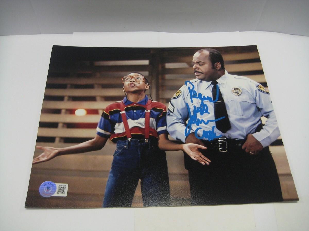 REGINALD VELJOHNSON TV DAD CARL FAMILY MATTERS W/URKEL BECKETT WITNES COA  FR S&H