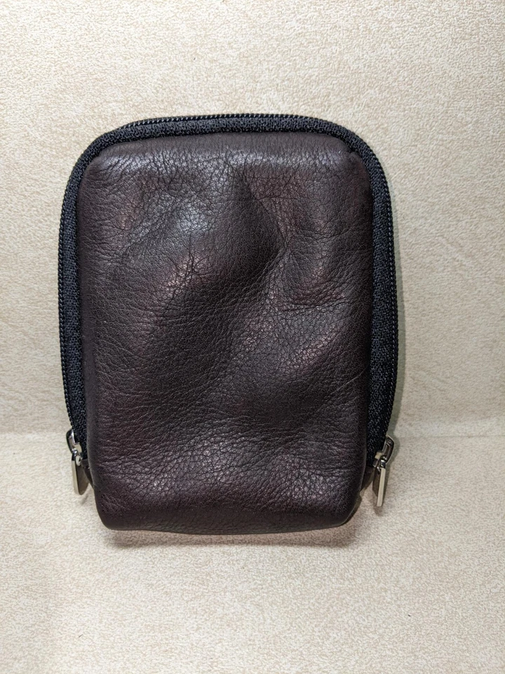 Leica Marrón Chocolate Cuero Suave V-Lux 20 18714~3/4 Estuche con Cremallera~Muy Bonito Foto 4 de 4