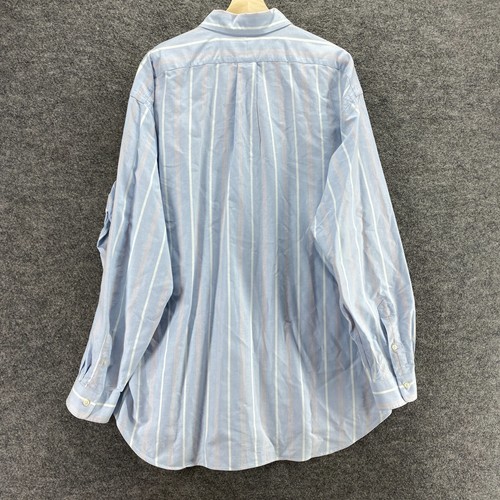 Ralph Lauren Shirt Men XL Blue Striped Button Up Collared Long Sleeve Blaire - Picture 2 of 8