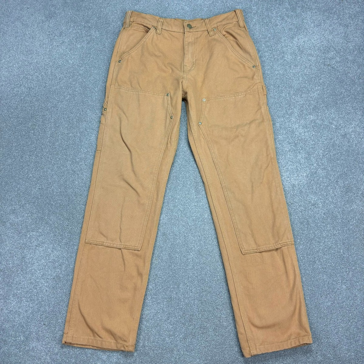 パンツ Carhartt Double Knee 32 X 30 Carhartt Trousers Adult 32x30 Brown Double Knee Work Wear