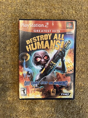 Destroy All Humans! Greatest Hits (Sony PlayStation 2, 2005) Complete in Box