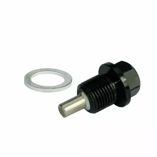 Black M14*1.5MM Magnetic Engine Oil Drain Plug Nut Screw Bolt Oil Drain Sump Nut - Bild 2 von 7