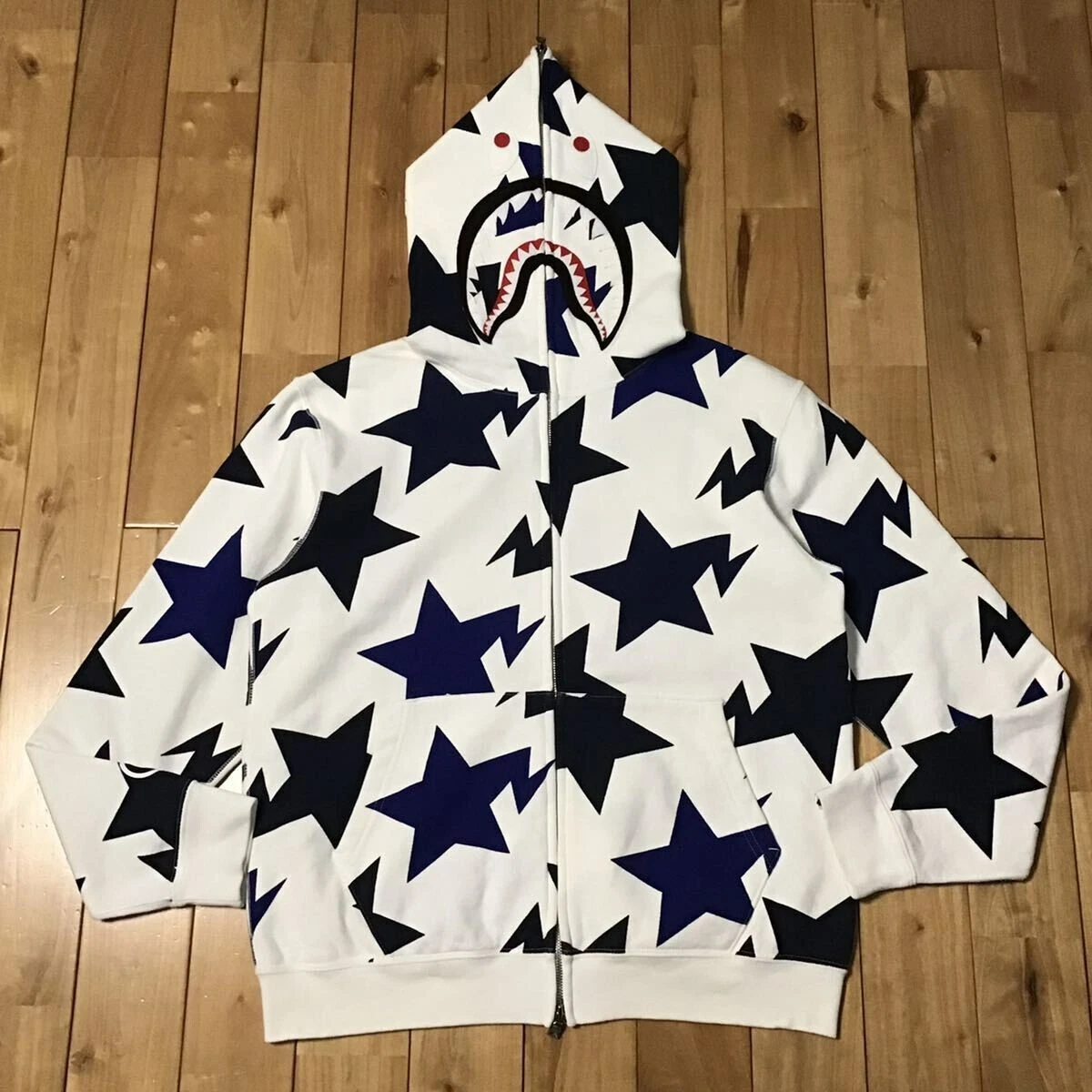 BAPE スター　パーカー Buy BAPE Relaxed Sta Pattern Full Zip Hoodie 'Black' - 1G80 115