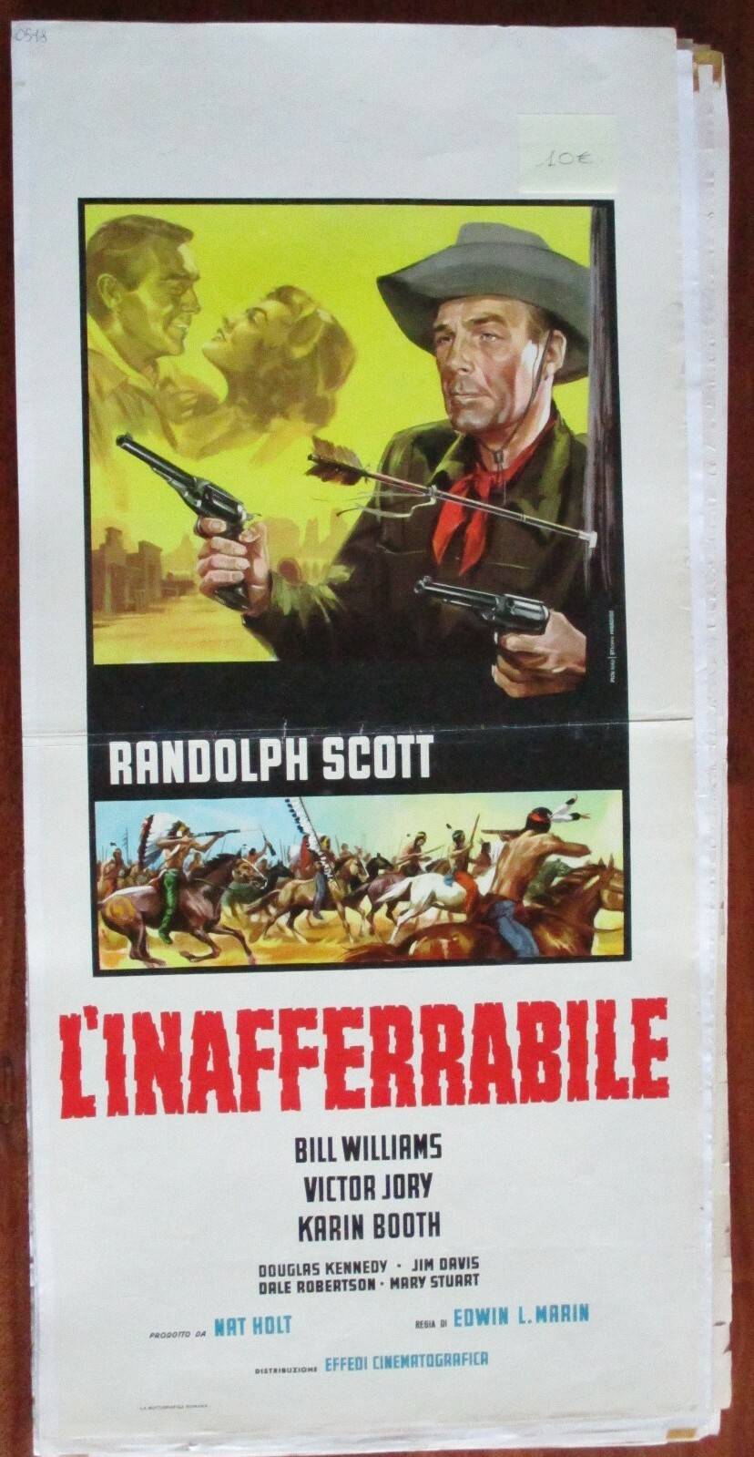 Locandina originale film L'inafferrabile (1950) - Regia di Edwin L. Marin