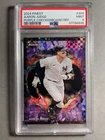 PSA 9 - 2024 Topps Finest, Aaron Judge RARE Purple Checkboard REFRACTOR 300 /75
