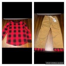 Boys Old Navy Buffalo Plaid Set