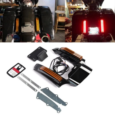 Garde-boues Fender avec feu arrière pour Harley Road King Road Glide 2014-2018 - Photo 1/4