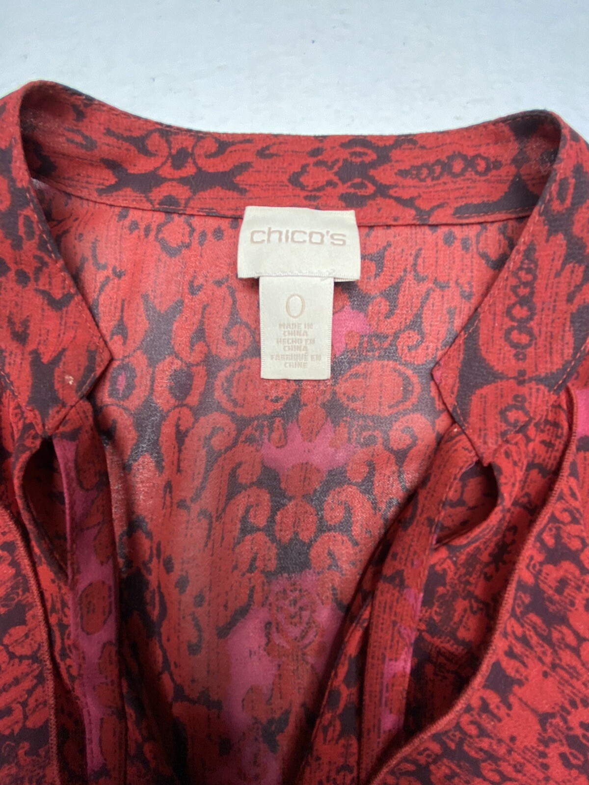 Chicos Size 0 Multicolor Geometric Pattern Long S… - image 8