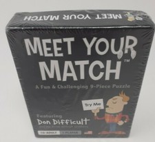 Meet Your Match 9 Piece Puzzle Challenging Game Brainteaser Fun New