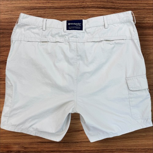Weekender Cargo Shorts Men 38 Outdoor Hiking Casual Utility Khaki Beige Pockets - Picture 11 of 11