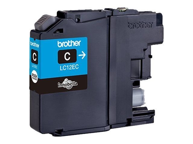 Brother LC12EC cartouche d'encre Original Cyan haute précision anti-bavure pour documents