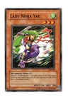 Yugioh- 1X Lady Ninja Yae - Common - Unlimited - AST-030 - Light Play