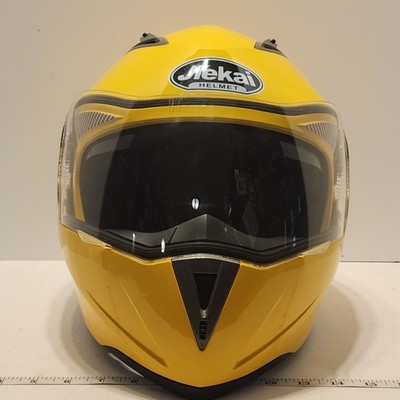 Jiekai Modular Flip Up Motorcycle Helmet XL 61-62cm Yellow Full