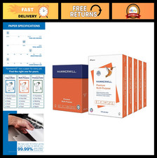 Premium Multipurpose Printer Paper 20 lb, 8.5x11, 2500 Sheets, 97 Bright, USA Ma