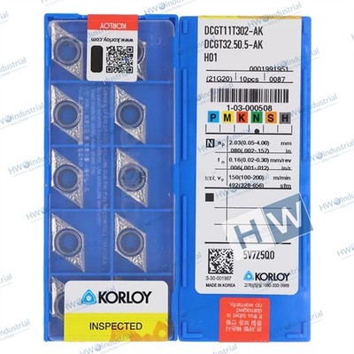10piece/Box DCGT11T302AK H01 CNC Boring Machine Aluminum Alloy Blade NEW