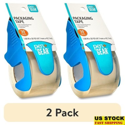 Packing Tape One-Handed Dispenser Strong Adhesion Clear Durable Office Moving US