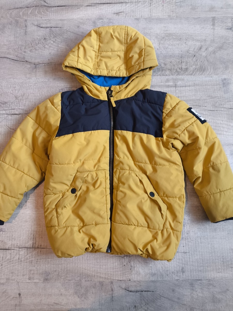 NEXT Boys Yellow Puffer Jacket Size 4-5 Years UK