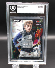 FRANCO COLAPINTO SIGNED 2024 TOPPS FINEST FORMULA 1 F1 ROOKIE CARD #20 BECKETT