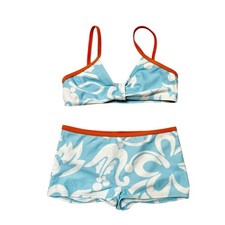 Mini Boden Floral Print Swim Suit Size 4-5