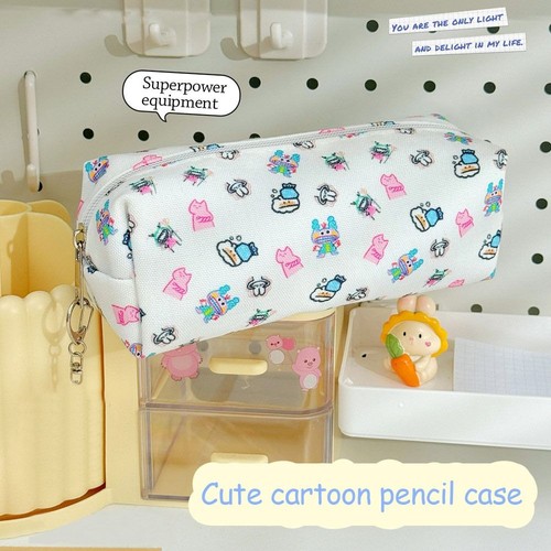 Large Capacity Stationery Bag Multifunctional Storage Bag Pencil Case Gift - Picture 3 of 8