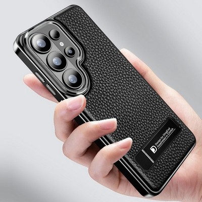 Für Samsung S26 Ultra S25 Ultra S24 S23 Ultra Hybrid Lederhülle Mit Ständer