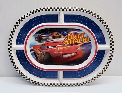 Disney Store Cars Movie Drift Attack Race Track Plastic Plate Disney Pixar