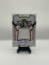 2025 Panini Flawless Josh Jacobs Star Swatch Signature Ruby Auto 15/15 Bookend🔥