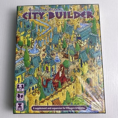 VILLAGERS & VILLAINS City Builder expansion 2015 Studio 9 Games 13+ New sealed